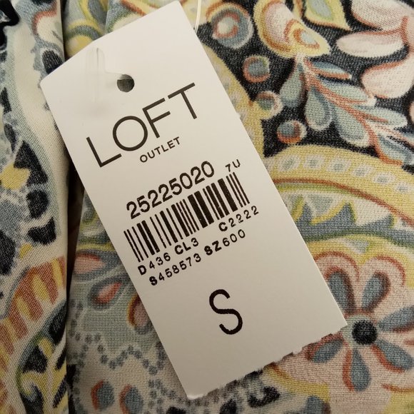 NWT LOFT Floral Paisley Print Skirt Small - Picture 10 of 12